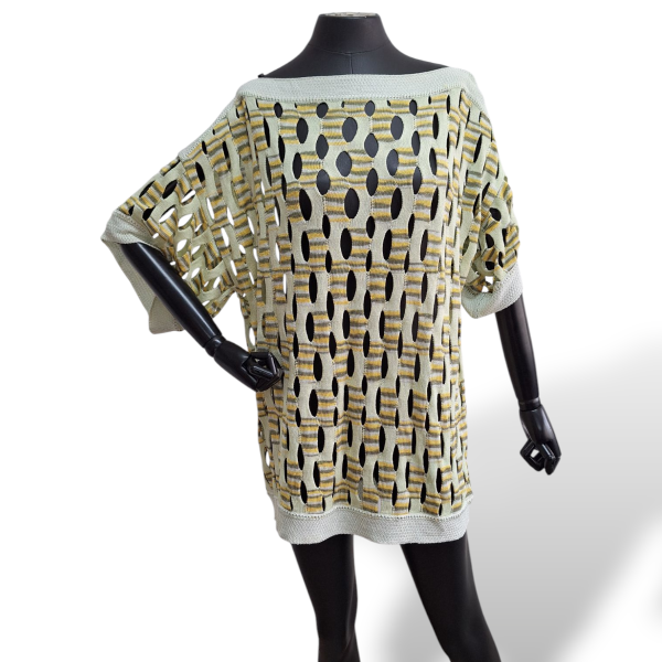 Blusa Missoni Verde com Furos - P