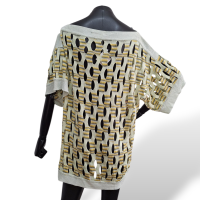 Blusa Missoni Verde com Furos - P