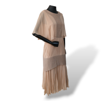 Vestido Mixed Bege - 40