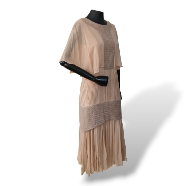 Vestido Mixed Bege - 40