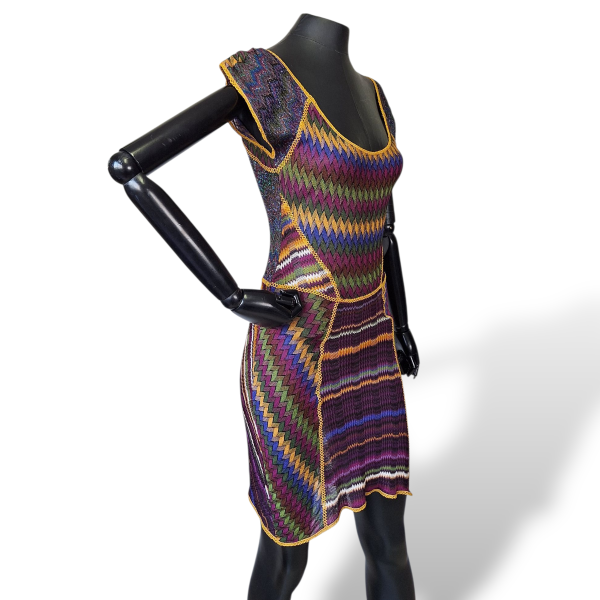 Vestido Missoni Estampado Costura Amarela - 40