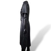 Vestido NK Store Preto de Couro-42