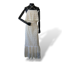 Vestido NK Store Rendado Off White - 36