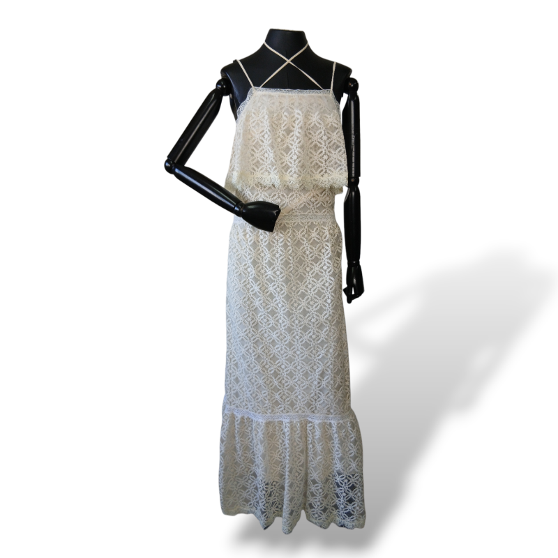 Vestido NK Store Rendado Off White - 36