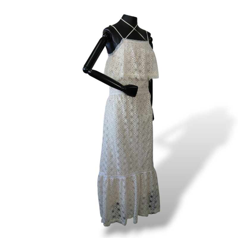 Vestido NK Store Rendado Off White - 36