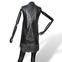 Vestido Talie NK Couro Preto-36