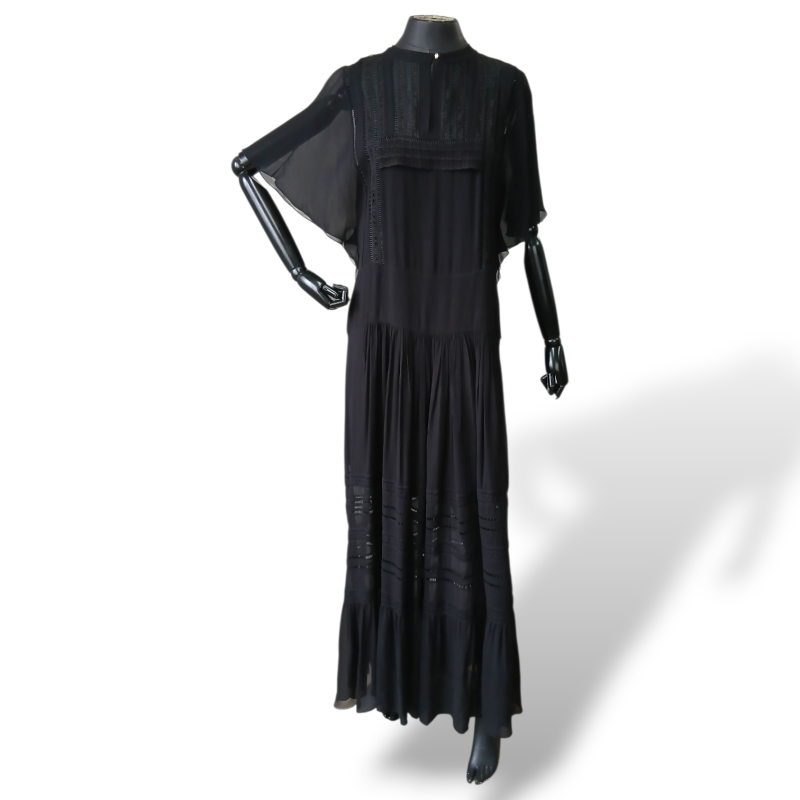 Vestido Talie NK Preto Longo com Forro-36