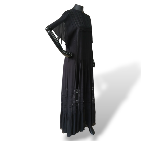 Vestido Talie NK Preto Longo com Forro-36