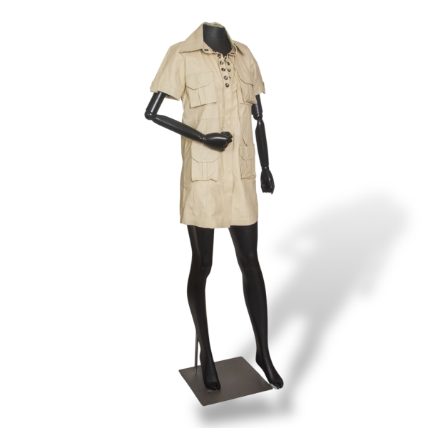 Vestido TalieNK Couro Off White -38