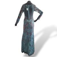 Vestido Patricia Bonaldi Bordado Azul - 40