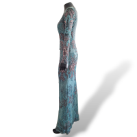 Vestido Patricia Bonaldi Bordado Azul - 40