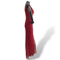Vestido Patricia Bonaldi Bordado Vermelho - 38