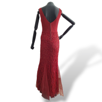 Vestido Patricia Bonaldi Bordado Vermelho - 38