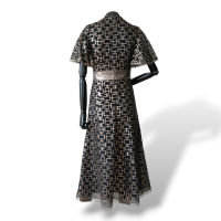 Vestido Patrícia Viera Tule Preto - 38