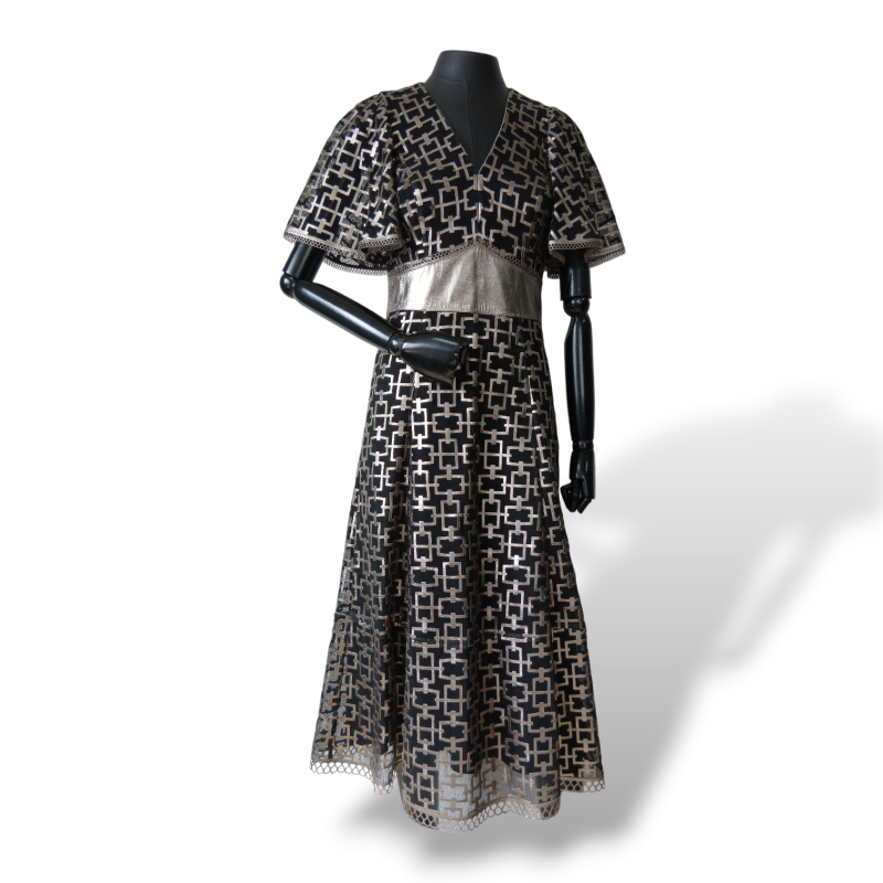 Vestido Patrícia Viera Tule Preto - 38