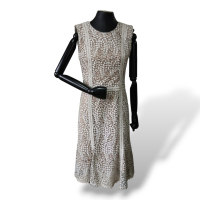 Vestido Patrícia Viera Couro Off White - 40 