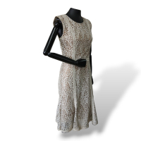 Vestido Patrícia Viera Couro Off White - 40 