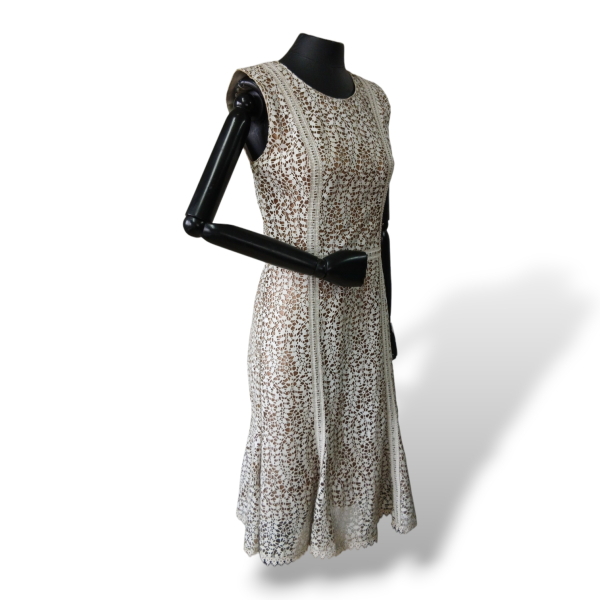Vestido Patrícia Viera Couro Off White - 40 