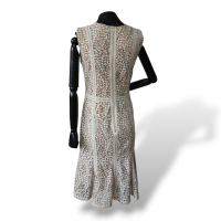 Vestido Patrícia Viera Couro Off White - 40 