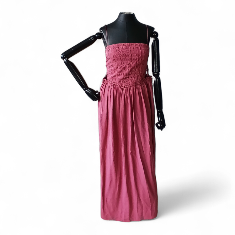 Vestido Paula Raia Seda Rosa - 38