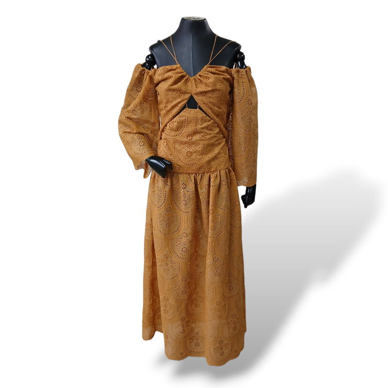 Vestido Paula Raia Caramelo - 38