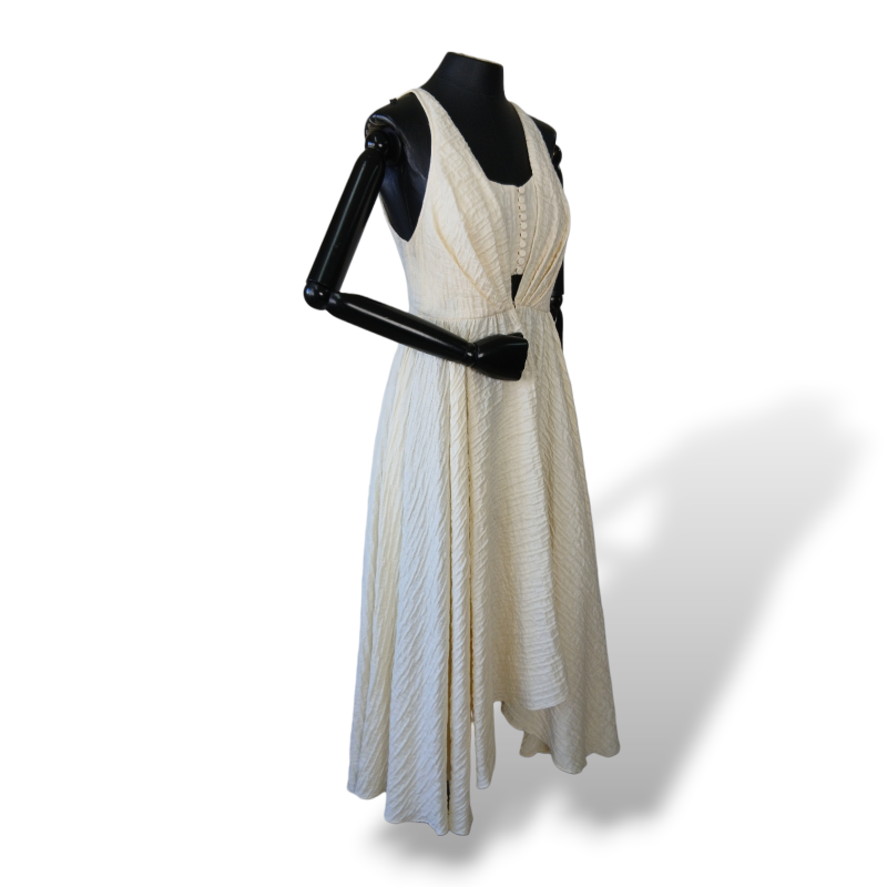 Vestido Paula Raia Off White -38