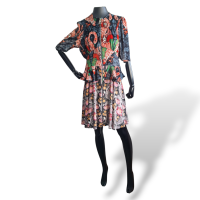 Vestido Louis Vuitton Estampado em Veludo - 40