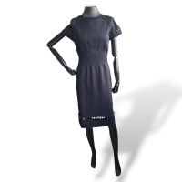 Vestido Bottega Venetta de Malha Preto - 40
