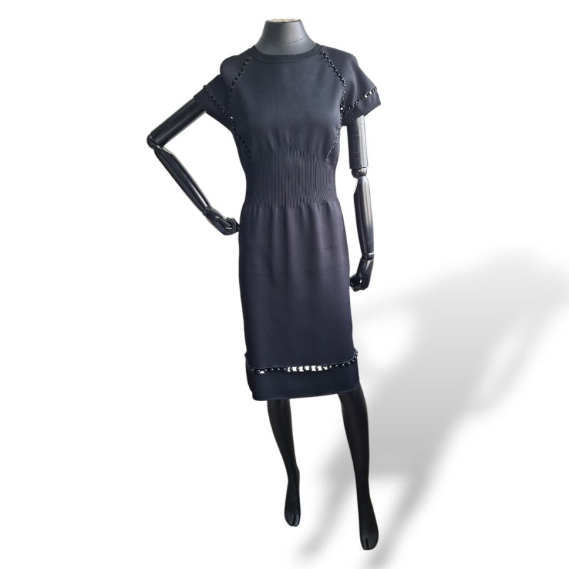 Vestido Bottega Venetta de Malha Preto - 40 Vestido Bottega Venetta de Malha Preto - 40