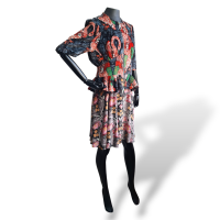 Vestido Louis Vuitton Estampado em Veludo - 40