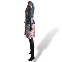 Vestido Louis Vuitton Estampado em Veludo - 40