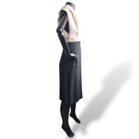 Vestido Lanvin Preto e Fendi em Crepe - 36