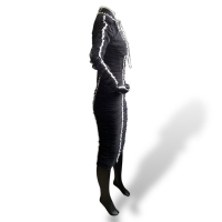 Vestido Dolce Gabbana Preto com Tule - 38