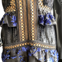 Vestido Self Portrait Preto e Marinho - 38
