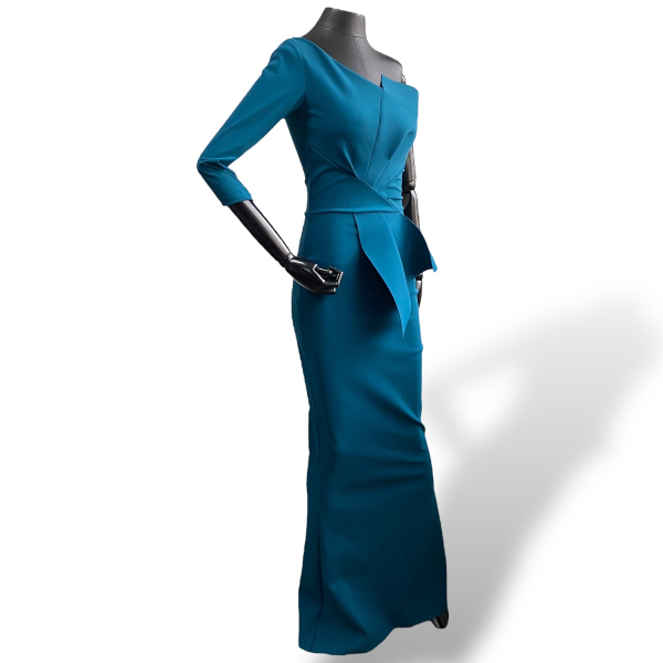 Vestido Chiara Bonny Azul Petróleo - 40