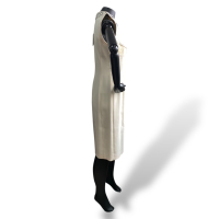 Vestido Louis Vuitton Cru com Detalhes na Gola - 38