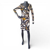 Vestido Emilio Pucci Preto, Fendi e Branco-36