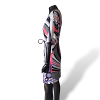 Vestido Emilio Pucci Estampado Tons Rosa e Roxo-40 Vestido Emilio Pucci Estampado Tons Rosa e Roxo-40