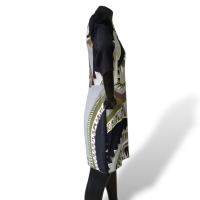 Vestido Emilio Pucci Preto com Tons de Verde-40