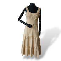 Vestido Renatta Gomes Couro Amarelo - M Vestido Renatta Gomes Couro Amarelo - M