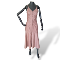 Vestido Renatta Gomes Couro Marrom-P