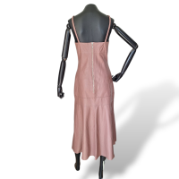 Vestido Renatta Gomes Couro Marrom-P