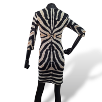 Vestido Roberto Cavalli preto e branco-38
