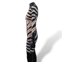 Vestido Roberto Cavalli preto e branco-38