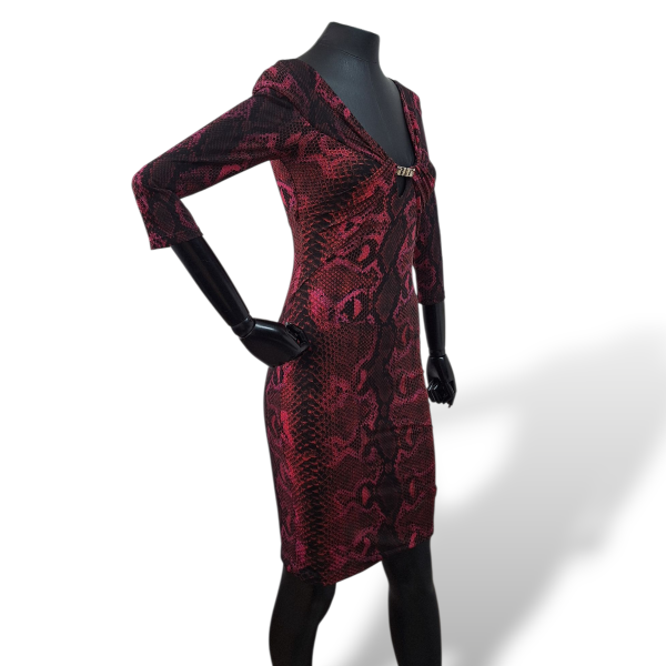 Vestido Roberto Cavalli vinho-36