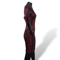 Vestido Roberto Cavalli vinho-36