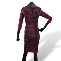 Vestido Roberto Cavalli vinho-36