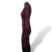 Vestido Roberto Cavalli vinho-36