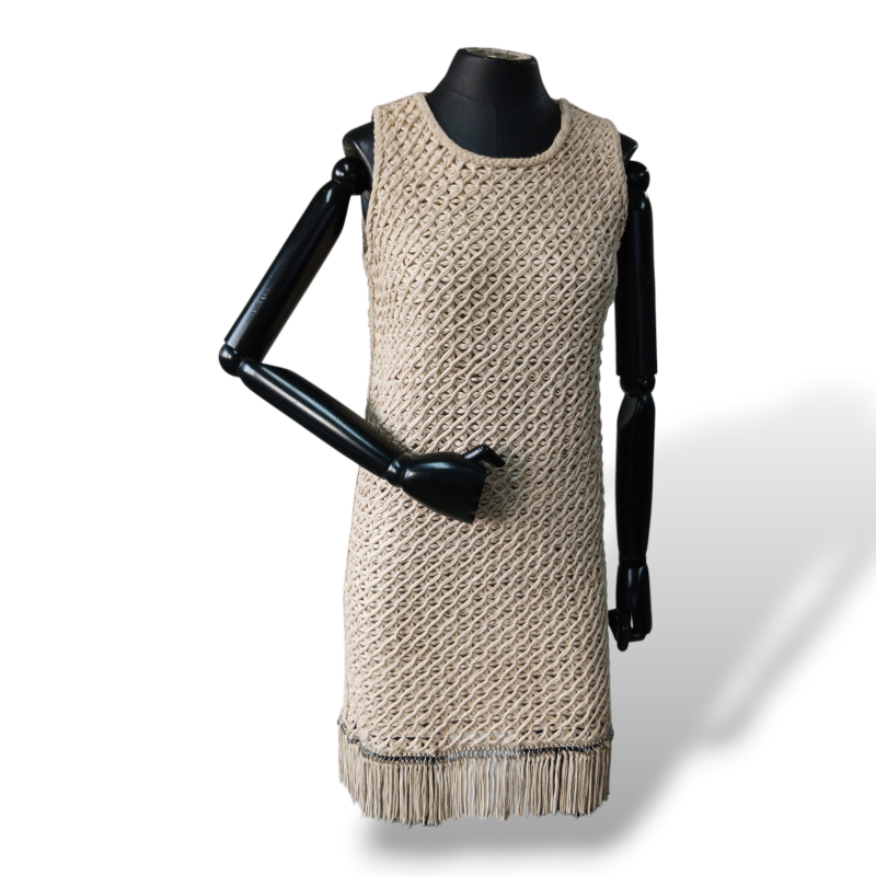 Vestido Salvatore Ferragamo Bege - P