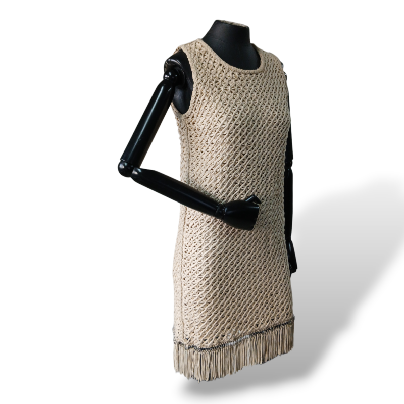 Vestido Salvatore Ferragamo Bege - P